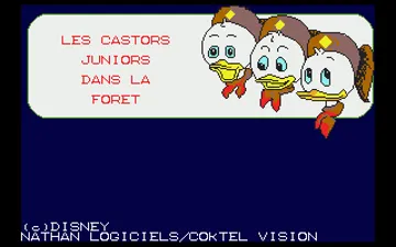 Castors Juniors dans la Foret, Les screen shot title